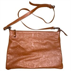 Antonio Cristiano IO Pelle Brown Genuine Leather Crossbody Made in Italy Western
